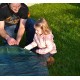 Garden Games 6403 Wooden Childrens Hexagonal Sandpit with Underlay and Sand Pit Cover 1.2 Metre