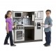 Melissa & Doug Wooden Chef’s Pretend Play Toy Kitchen With “Ice” Cube Dispenser – Charcoal