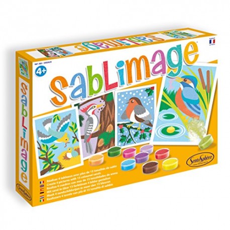 Sentosphère 3900883 Sand Image Birds Craft Set