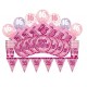 Glitz Pink 16th Birthday Party Supplies Kit for 8