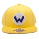 Super Mario SB092401NTN Nintendo Wario Logo Snapback Cap (One Size)