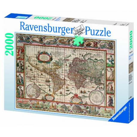 Ravensburger Map of the World From 1650, 2000pc Jigsaw puzzle