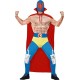 Smiffy's Adult Men's Mexican Wrestler Costume, Cape, Leggings, Attached trousers and Mask, Around the World, Serious Fun, Size L
