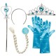 Girls Fancy Elsa Frozen Princess Dress Set