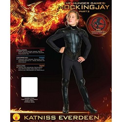 Rubie's Official Katniss Girls Fancy Dress Hunger Games Mockingjay Book Film Tweens Kids Costume