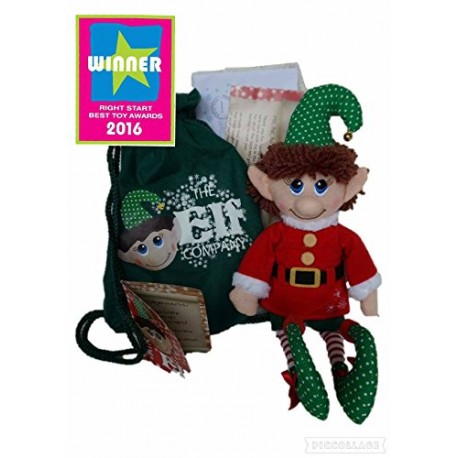 The Elf 01 Boy Plush Toy with A Sack/Letter from Father Christmas