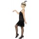 Smiffy's Adult Women's Fringe Flapper Costume, Dress and headpiece with Feather, 20's Razzle Dazzle, Serious Fun, Size