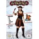 Bristol Novelty AC883 Viking Lady Costume, Brown, Size 10