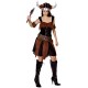 Bristol Novelty AC883 Viking Lady Costume, Brown, Size 10