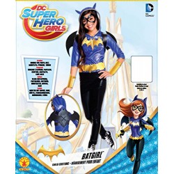 Batgirl Deluxe Costume, Kids DC Super Hero Girls Outfit, Medium, Age 5