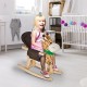 HOMCOM Animal Rocking Ride on Toy Chair for Kids with 32 Songs (Giraffe)