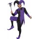 Smiffy's Adult Men's Medieval Jester Costume, Top with Attached Neck Piece, trousers and Hat, Tales of Old England, Serious Fun,