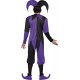 Smiffy's Adult Men's Medieval Jester Costume, Top with Attached Neck Piece, trousers and Hat, Tales of Old England, Serious Fun,