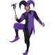 Smiffy's Adult Men's Medieval Jester Costume, Top with Attached Neck Piece, trousers and Hat, Tales of Old England, Serious Fun,