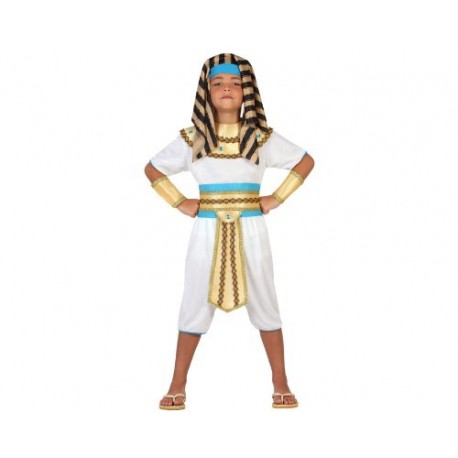 Atosa 23307 / Egyptian Boy Costume Size 140 White / Gold