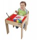 Little Helper FunStation Toddler Table and Chair Set (Red)
