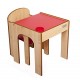 Little Helper FunStation Toddler Table and Chair Set (Red)