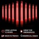 Cyalume SnapLight Red Glow Sticks – 6 Inch Industrial Grade, Ultra Bright Light Sticks with 12 Hour Duration (Pack of 100)