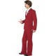 Smiffy's Men's Anchorman Ron Burgundy Costume, Suit, Moustache, Mock Shirt & Tie, Anchorman, Size