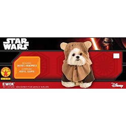 Rubie's Official Star Wars Ewok Pet Dog Costume Small, Neck to Tail 11 , Chest 17 