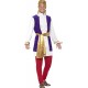 Smiffy's Adult Men's Arabian Prince Costume, Top, Waistcoat, Trousers, Belt and Turban, Around the World, Seious Fun, Size
