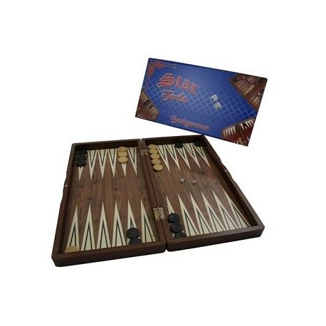 Staroyun Staroyun1020180 25 x 48 x 6 cm Big Star Polyester Walnut Backgammon