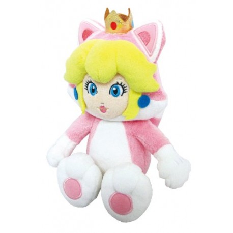 NINTENDO 3700789291817 25 cm Princesse Peach Chat Plush Toy