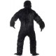 Smiffy's Adult Men's Gorilla Deluxe Costume, Bodysuit with Rubber Chest, Mask, Hands and Feet, Party Animals, Serious Fun, One S