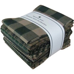 Dunroven House Steel Homespun Fat Quarters