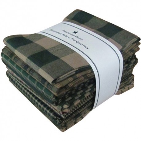Dunroven House Steel Homespun Fat Quarters