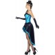 Smiffy's Adult Women's Burlesque Dancer Costume, Corset and Adjustable Skirt, 20's Razzle Dazzle, Serious Fun, Size