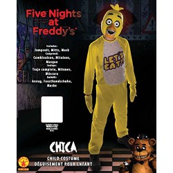Rubie's Official Children's Chica Five Nights at Chicas Fancy Dress Costume, 132 cm