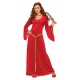 Forum Novelties AC576 Medieval Ruby Sorceress Dress, Size 10