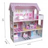 Kiddi Style Wooden Large Victorian Wooden Doll House with Furniture