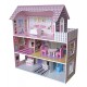 Kiddi Style Wooden Large Victorian Wooden Doll House with Furniture