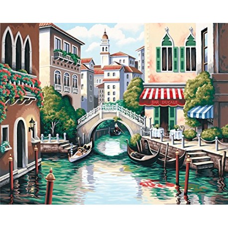 Dimensions Paintworks Paint by Numbers Scenic Canal Kit