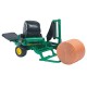 Bruder 02122 Bale Wrapper with Ockery and Black Round Bales