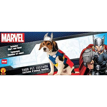 Thor Pet Dog Fancy Dress Super Hero Comic Book Pet Animal Halloween Costume New