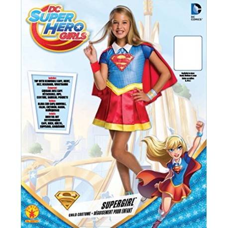 Rubie's Official Girl's DC Super Hero Deluxe, Supergirl Costume