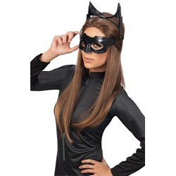 Rubie's Official Adult's Catwoman Deluxe Mask and Ears Batman Accessory