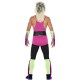 Smiffy's Adult men's Retro Wrestler Costume, Bodysuit, Belt, Arm and Leg Cuffs,Back to the 90's, Serious Fun, Size M, 27561