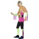 Smiffy's Adult men's Retro Wrestler Costume, Bodysuit, Belt, Arm and Leg Cuffs,Back to the 90's, Serious Fun, Size M, 27561