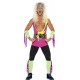 Smiffy's Adult men's Retro Wrestler Costume, Bodysuit, Belt, Arm and Leg Cuffs,Back to the 90's, Serious Fun, Size M, 27561
