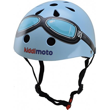 Kiddimoto Kids Blue Goggle Helmet