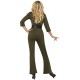 Smiffy's Women's Top Gun Aviator Costume, Jumpsuit & Belt, Top Gun, Colour