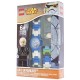 LEGO Star Wars Luke Skywalker Kids Buildable Watch with Link Bracelet and Minifigure | blue/white | plastic | 28mm case diameter