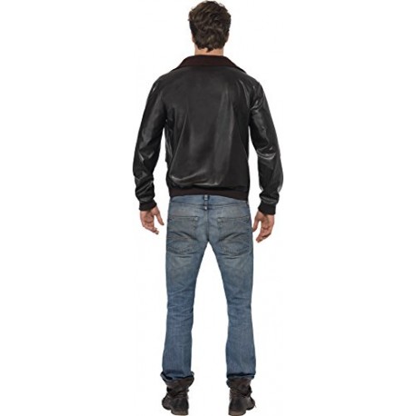 Smiffy's Men's Top Gun Bomber Jacket, Top Gun, Colour