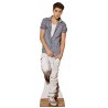 Star Cutouts Cut Out of Justin Bieber Check Shirt
