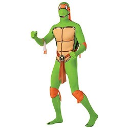 Rubie's Official Michelangelo 2nd Skin Teenage Ninja Turtles, Adult Costume