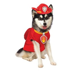 Official Rubie's Paw Patrol Marshall Pet Dog Costume, Size